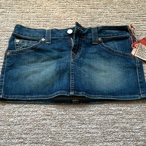 NWT true religion denim skirt